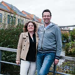 Eveline Zevenhuizen en haar man Robert