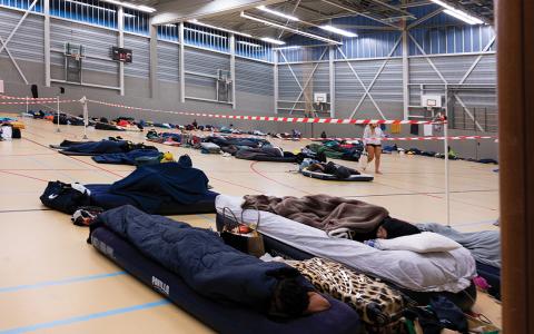 Extra slaapplekken in Universitair Sportcentrum tijdens de entreeweek