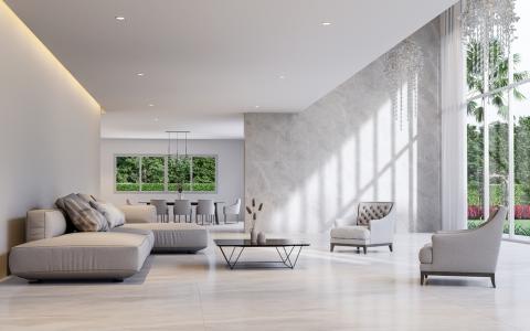 Luxe woning interieur. Bron: shutterstock