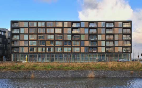 Appartementsgebouw Juf Nienke op Centrum Eiland. Foto: rau.eu
