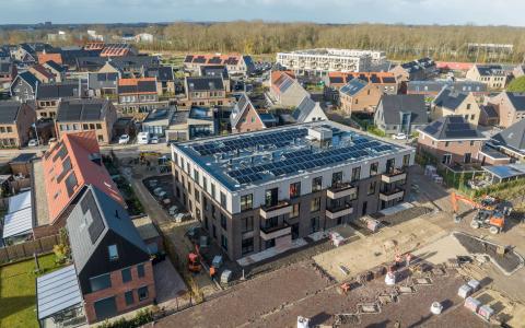 Op de foto een woning in de provincie Noord-Holland. 