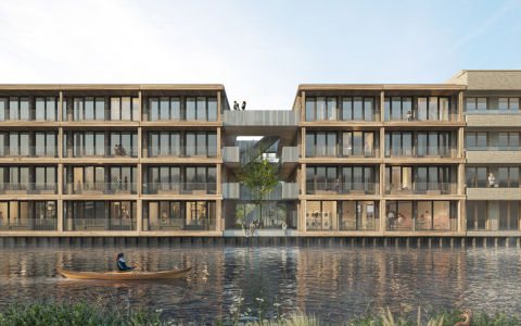 Verbeelding toekomstige studentenwoningen Zeeburgerpad