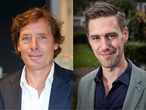 Maarten Pel (WoningNet) en Barend Wind (de Alliantie) 