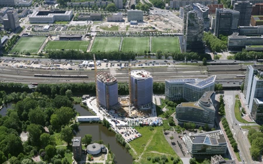 Kavel 2 Beethoven, Zuidas Amsterdam. Afbeelding via gemeente Amsterdam