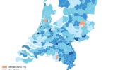 Gemiddelde WOZ-waarde, 2025 t.o.v. 2024
