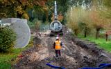 De buizen voor de stadswarmte uit het riool. Foto: Hans van der Vliet