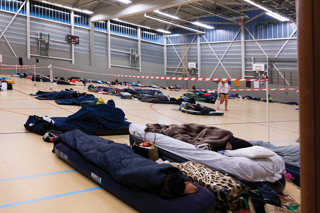 Extra slaapplekken in Universitair Sportcentrum tijdens de entreeweek