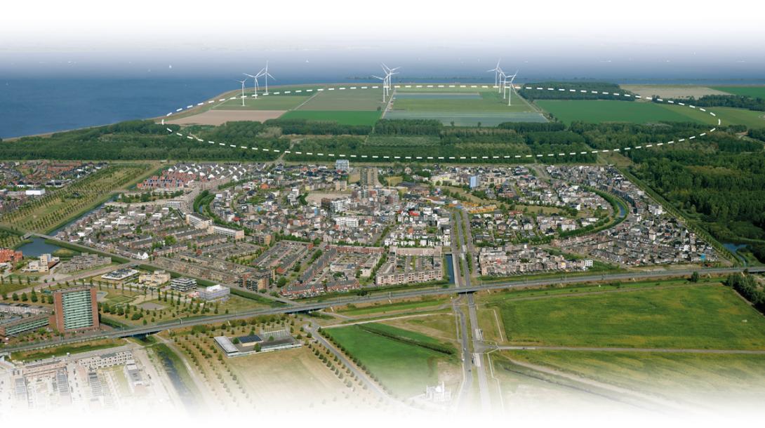Almere Pampus luchtfoto