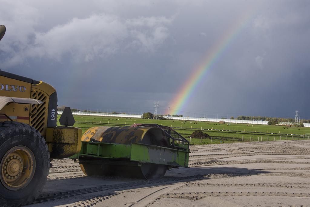 Weespersluis voorbereiding bouwgrond - Bloemendalerpolder