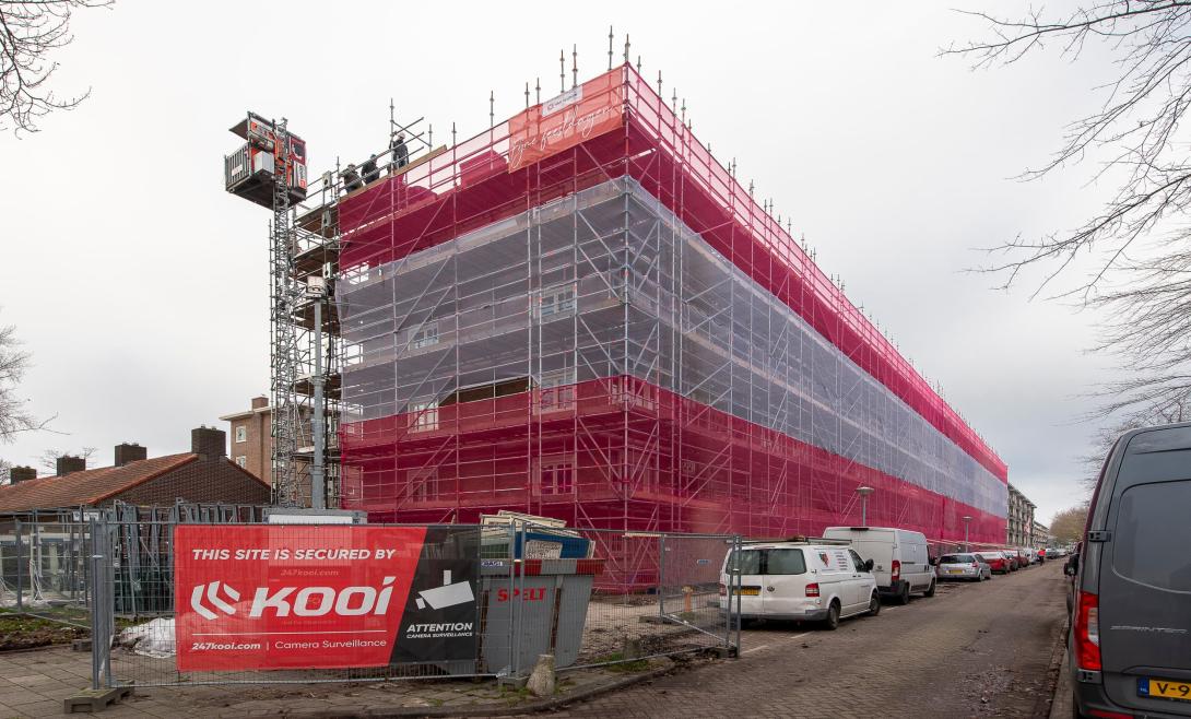 Woonblok in de Schaapherderstraat dat begin 2026 klaar zal zijn.