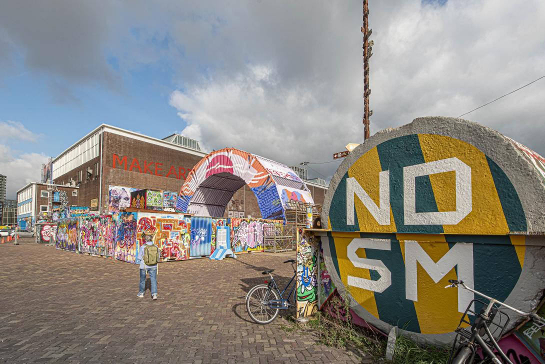 Graffiti museum Straat aan het NDSM terrein 