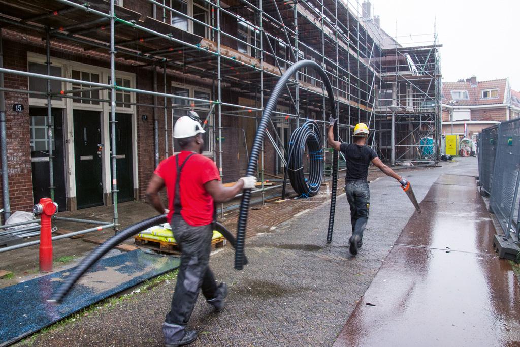 2018 - renovatie van eerste 38 woningen van Ymere in de Gentiaanbuurt, Amsterdam Noord.